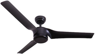 Zambelis Lights Ανεμιστήρας Οροφής 152cm με Τηλεχειριστήριο Μαύρος